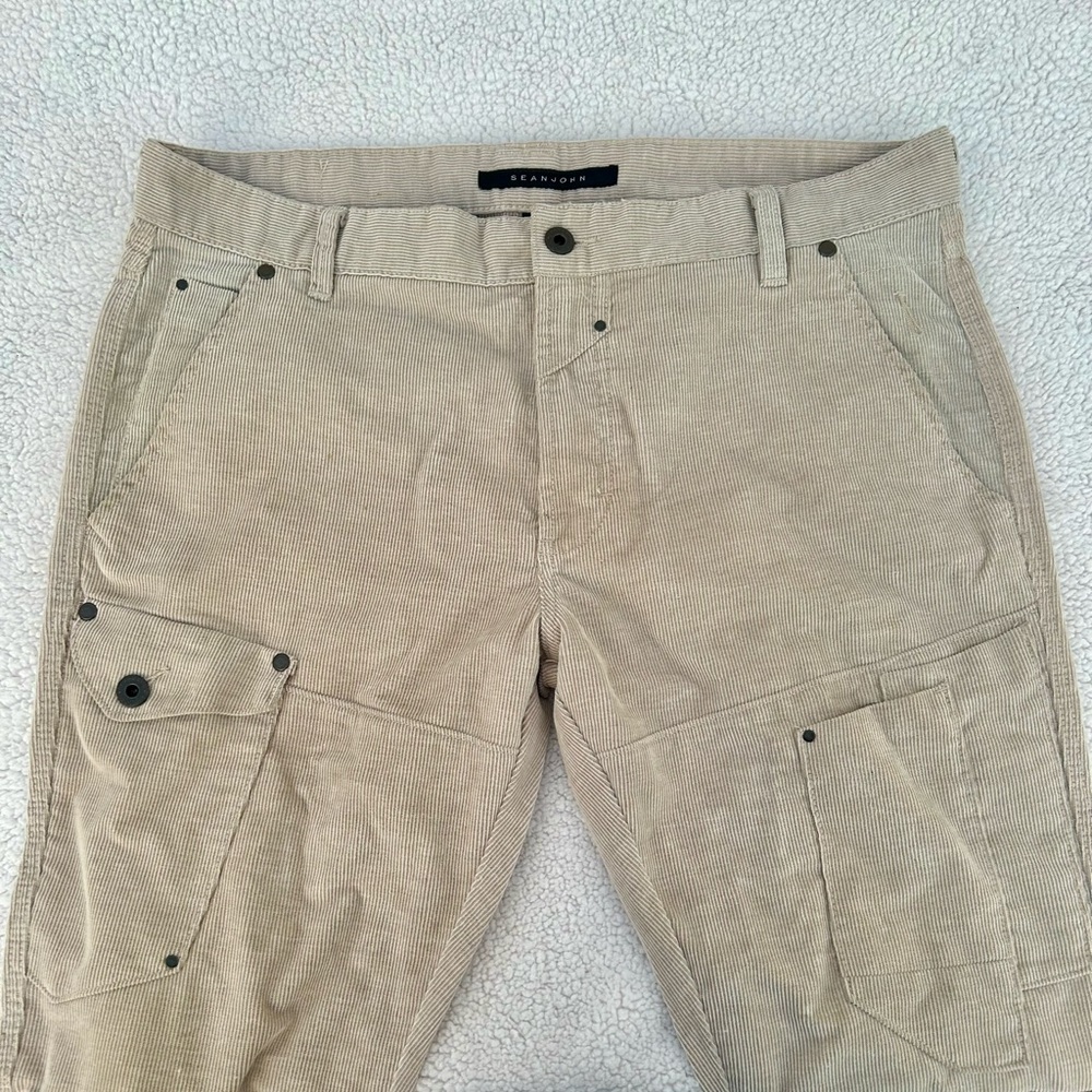 Sean John Pants Cargo Men's Crean Corduroy Sz. 38